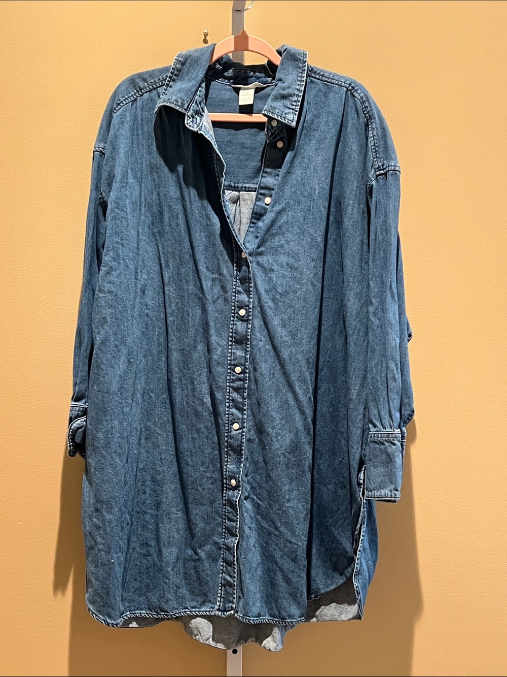 H&M Indigo Denim Button-Down Overshirt